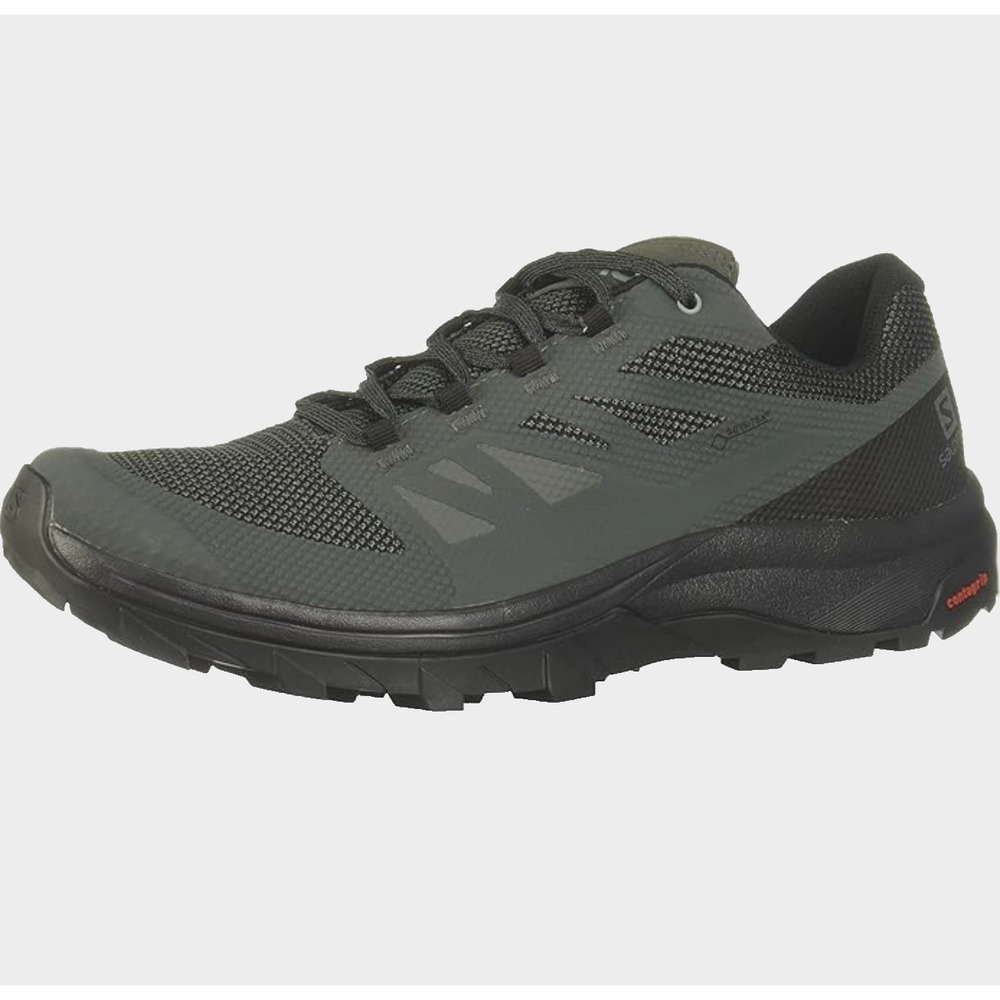 Salomon Outline GTX Waterproof‎ Low Hiking Shoes Black Mens 8.5 UK 8 EU 42